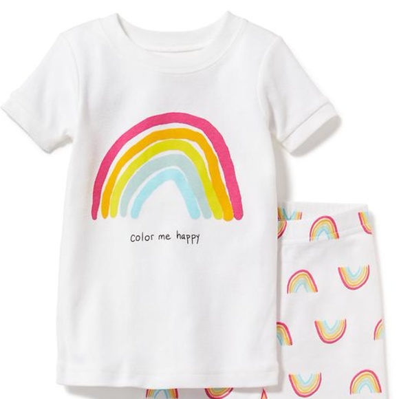 Old Navy Other - 5T Old Navy NWT Rainbow color me happy pajamas